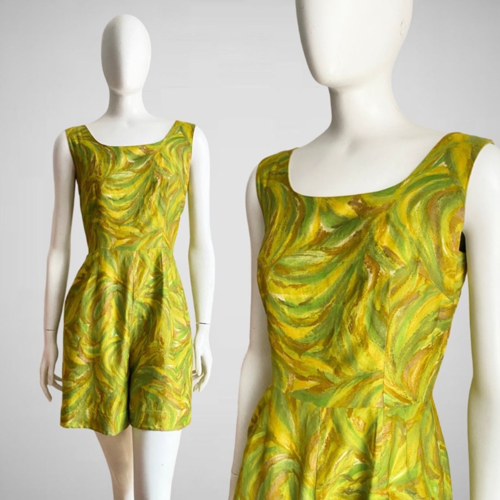Vintage 60s Style Romper - Size S / M